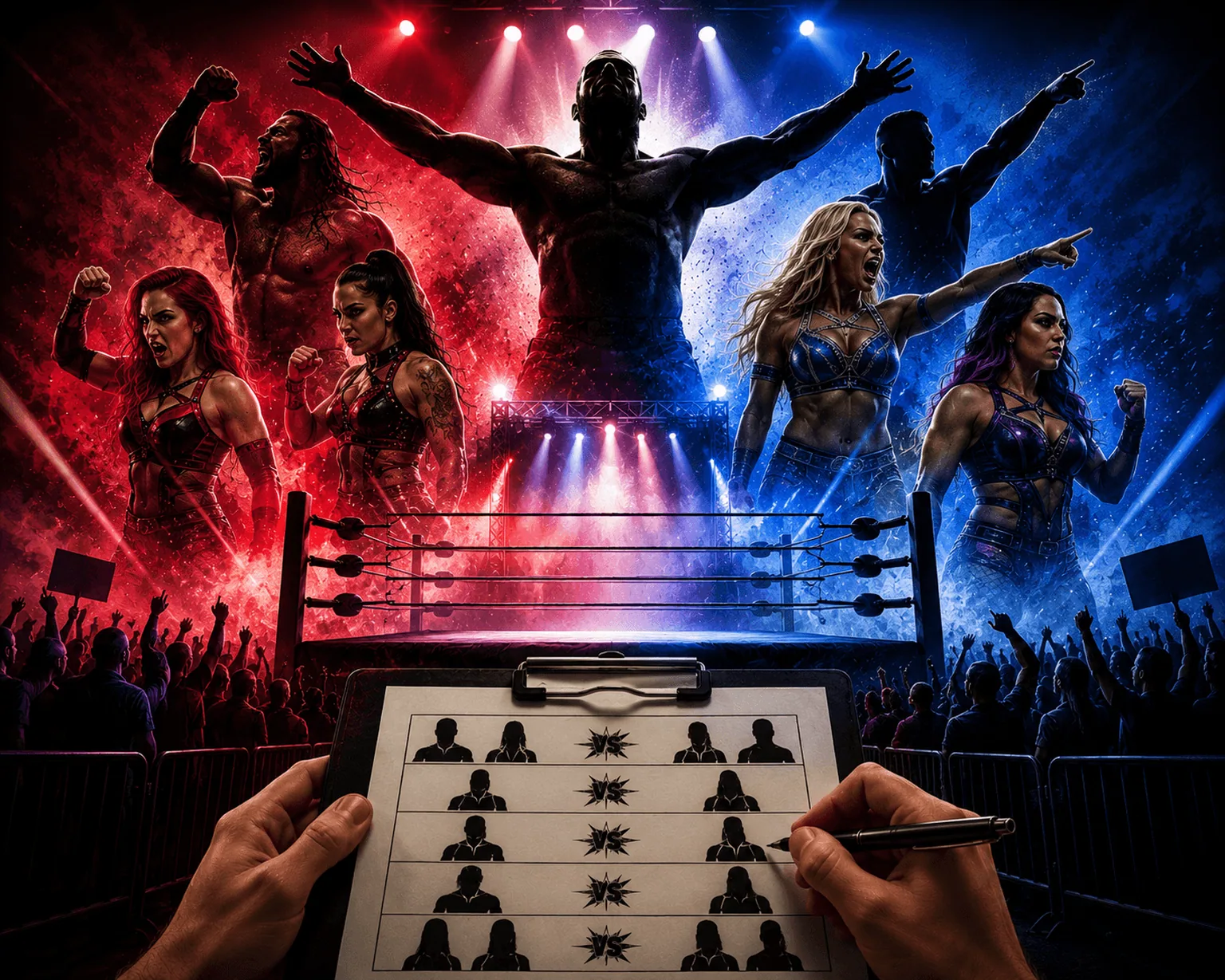 Step Into the Ring — in-game screen from Premier Wrestling: Dynasty